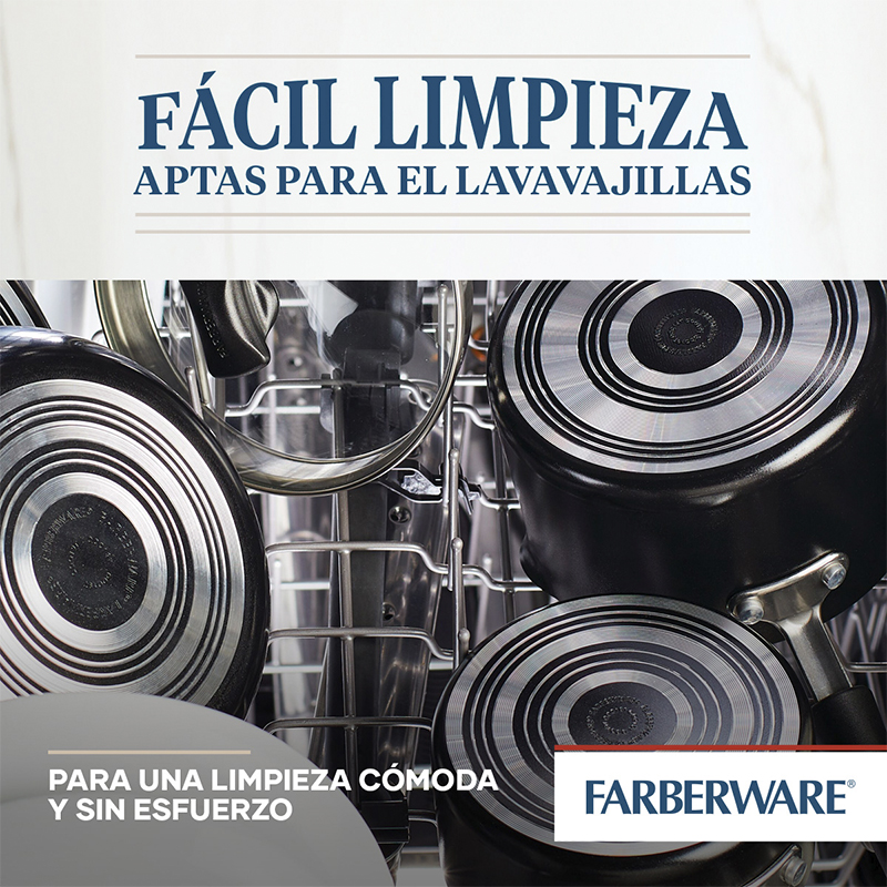 Ollas 15 Piezas Diamondmax Negro Farberware