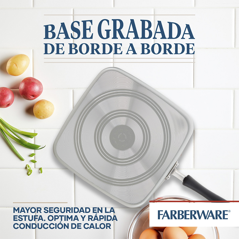 Plancha Cuadrada Diamondmax 28cm Farberware