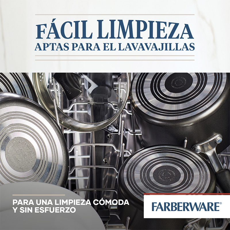 Plancha Cuadrada Diamondmax Pewter 28cm Farberware