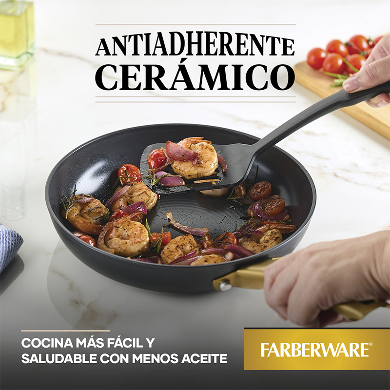Sartén 25cm Inducción Cerámico Golf Farber