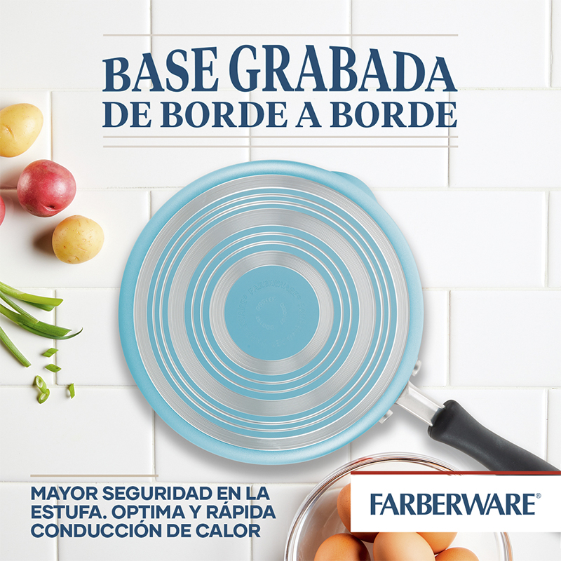 Ollas Juego 12 Piezas Easyclean Turquesa Farberware