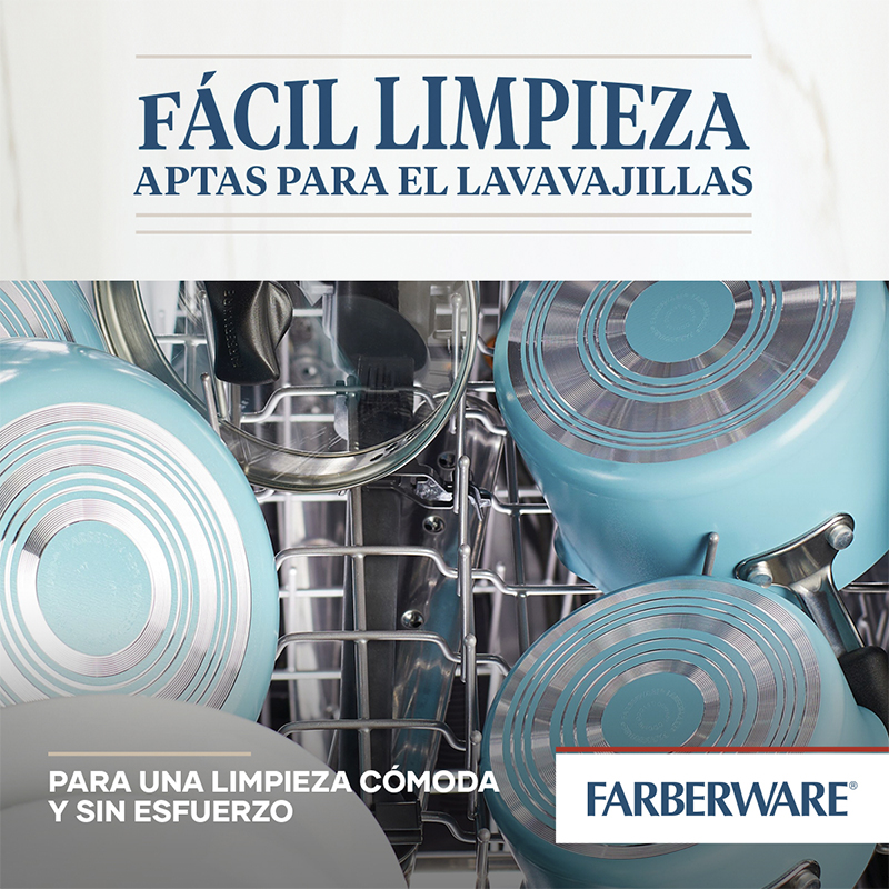 Ollas Juego 12 Piezas Easyclean Turquesa Farberware