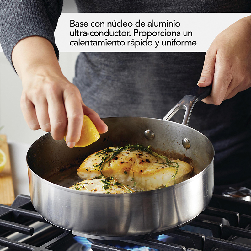 Ollas 10 Piezas Inducción Inoxidable Kitchenaid 
