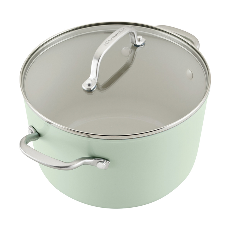 Ollas Juego 10 Piezas Anonized Pistachio Kitchenaid