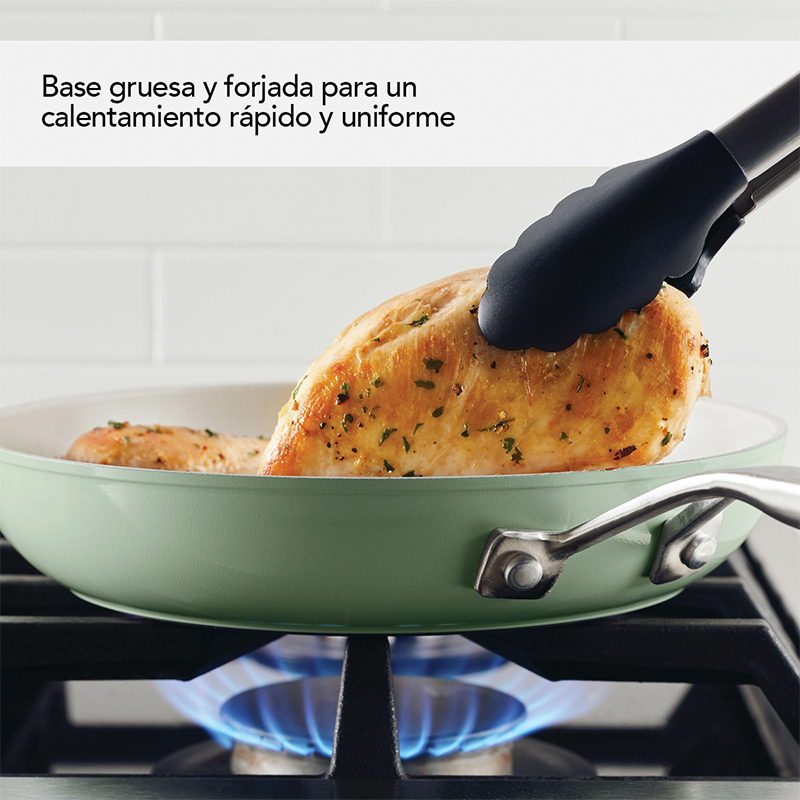 Ollas Juego 10 Piezas Anonized Pistachio Kitchenaid