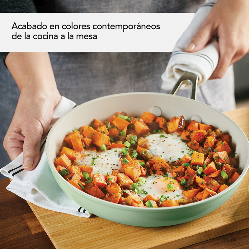 Ollas Juego 10 Piezas Anonized Pistachio Kitchenaid