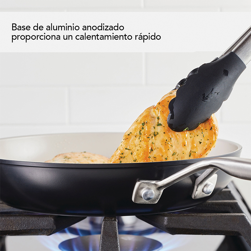 Ollas Juego 10 Piezas Cerámico Negro Kitchenaid 