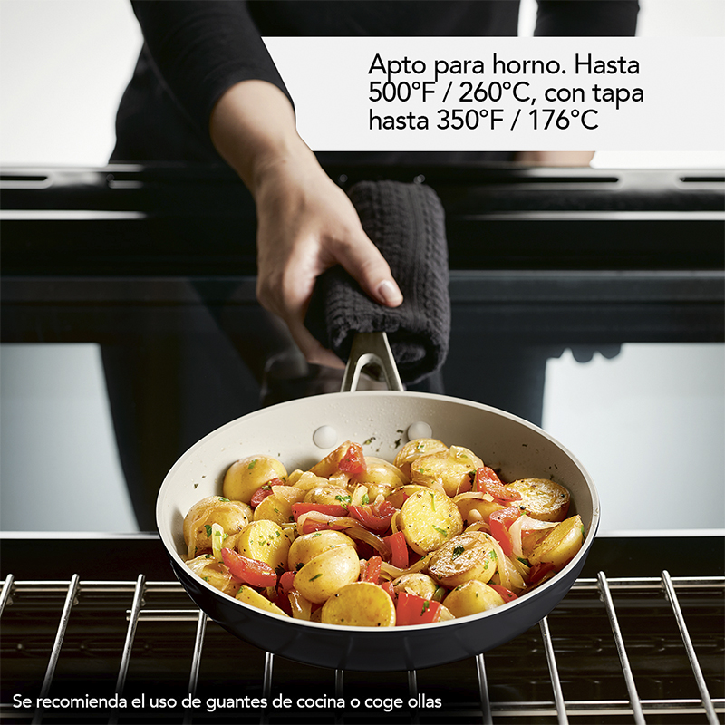 Ollas Juego 10 Piezas Cerámico Negro Kitchenaid 