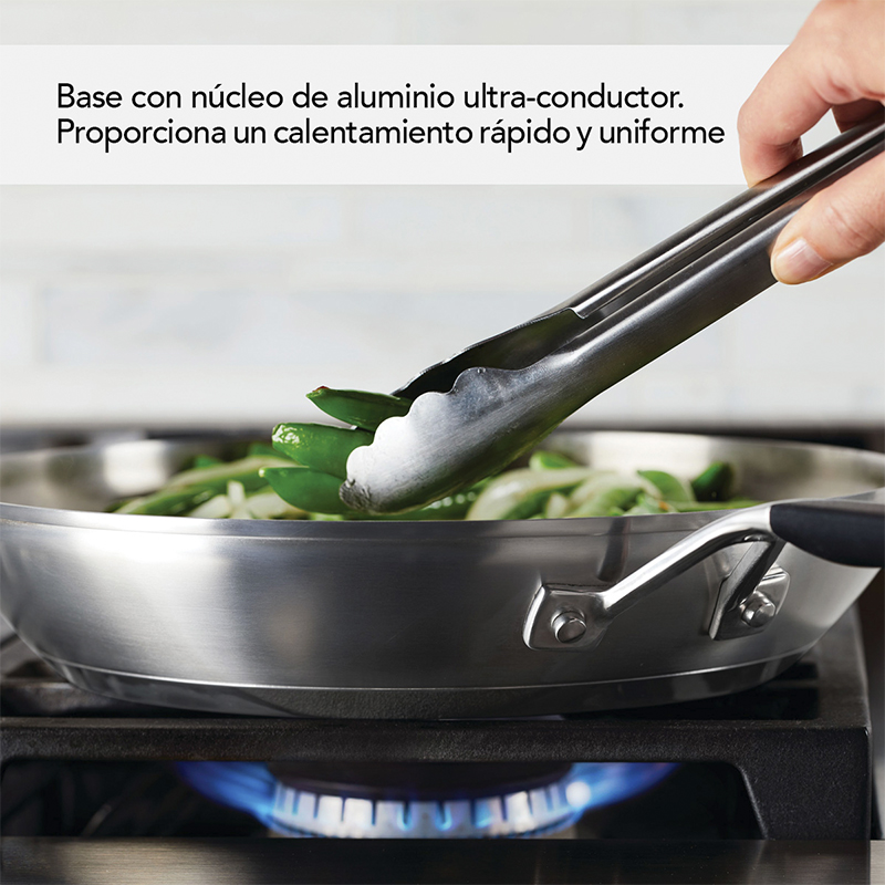 Sartén 30cm Inducción Inoxidable Kitchenaid  