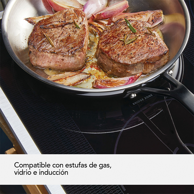 Sartén 30cm Inducción Inoxidable Kitchenaid  
