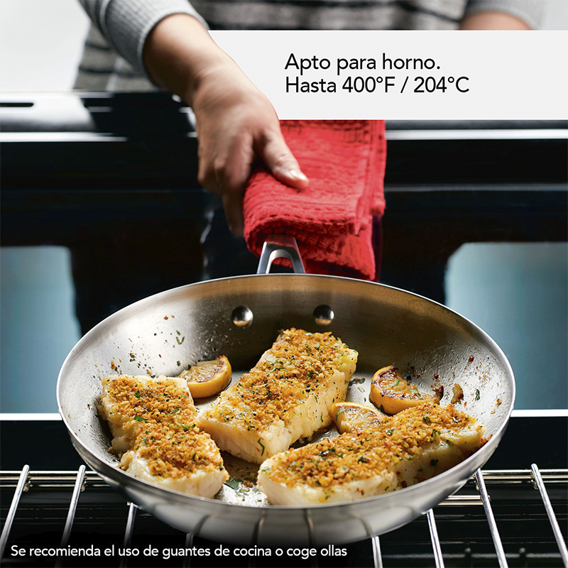 Sartén 30cm Inducción Inoxidable Kitchenaid  