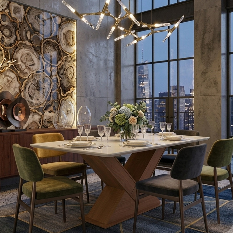 Mesa de Comedor Bahia 90x180cm Blanco 