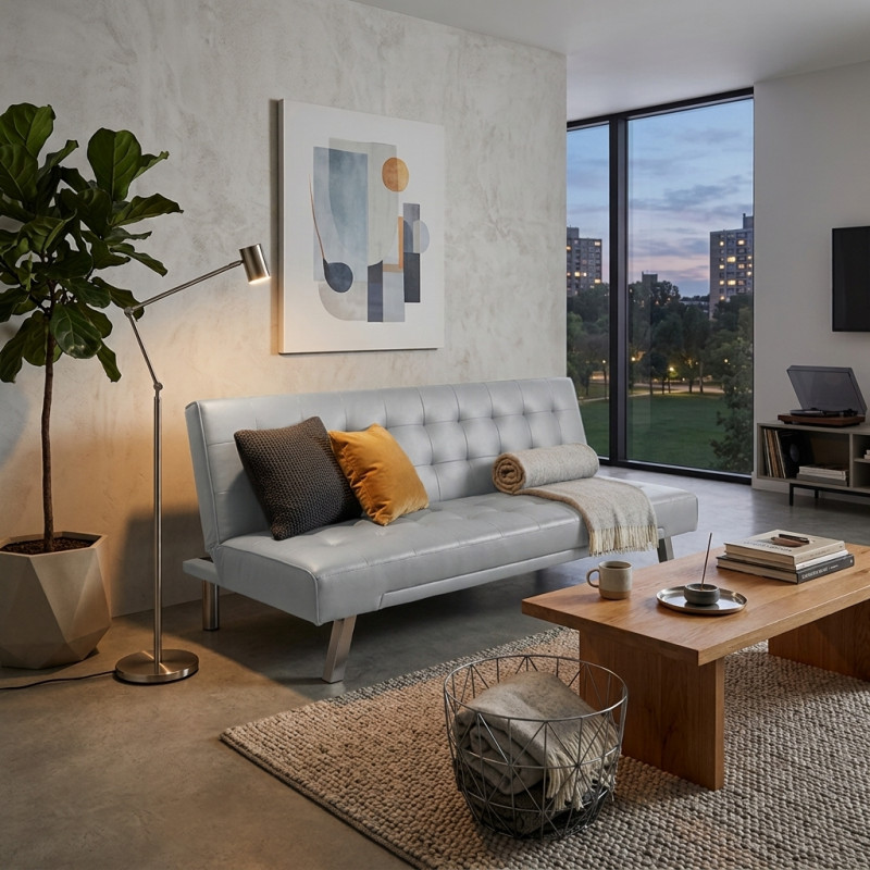 Sofá Cama Los Ángeles Gris 177X77X94cm