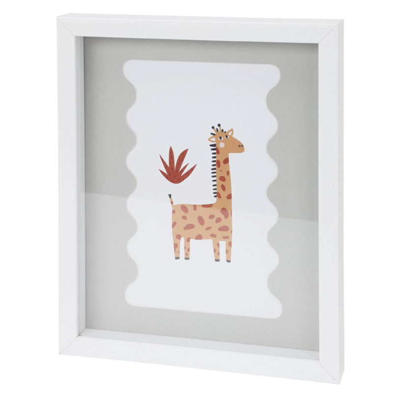Cuadro Decorativo Jungle Blanco 22.5x30cm