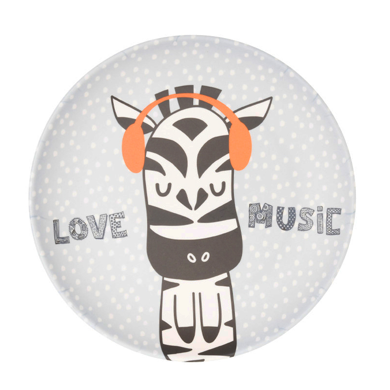 Plato Tendido Animals Zebra 21cm