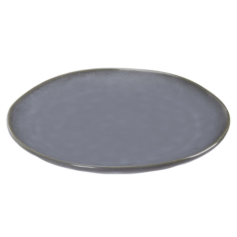 Plato Tendido Earth Stoneware Grafito 29cm