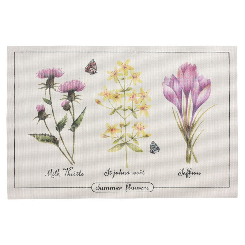 Individual Yute Flores Wart 45x30cm