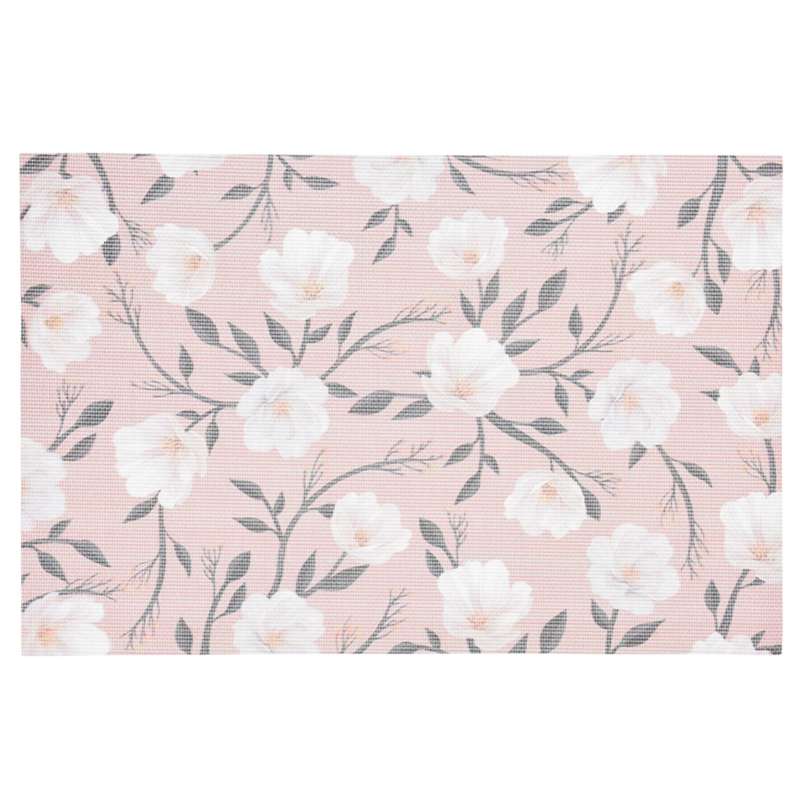 Individual Flores Rosa 45x30cm