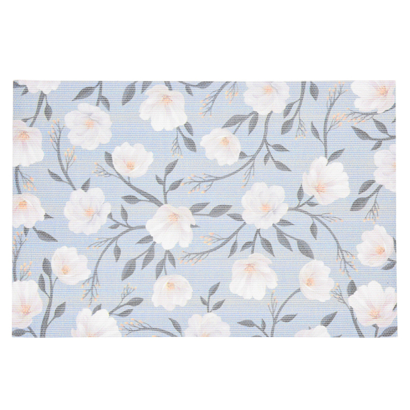 Individual Flores Celeste 45x30cm