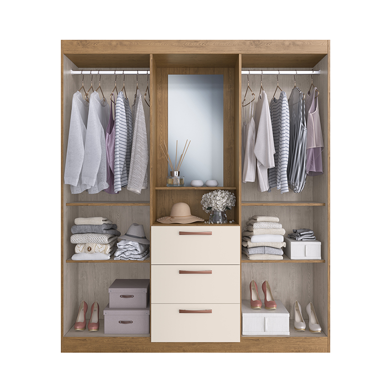 Armario Arapua 4.3 183x156x45cm Nuez Blanco