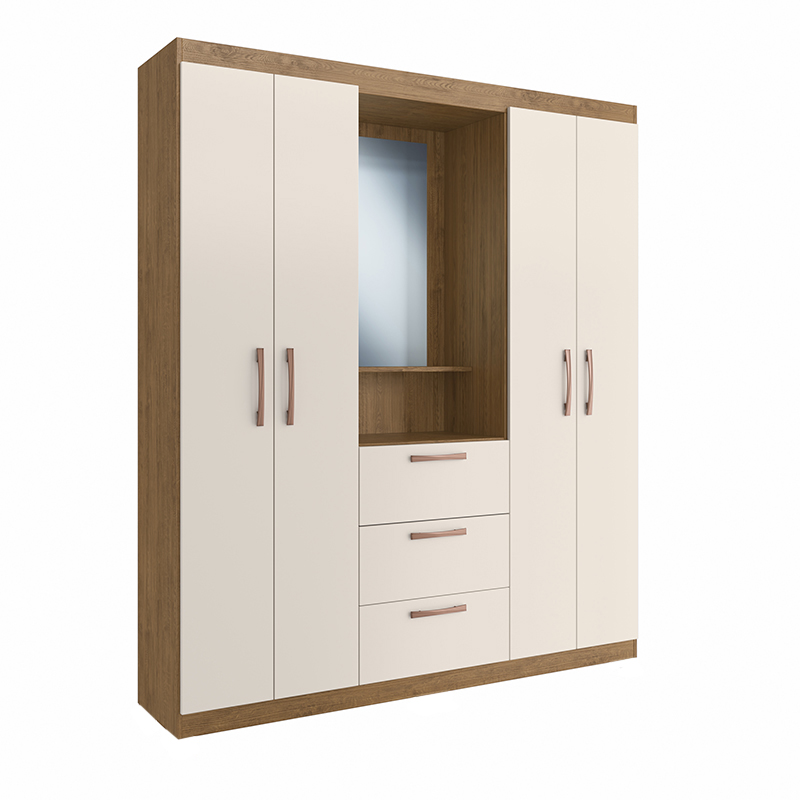 Armario Arapua 4.3 183x156x45cm Nuez Blanco