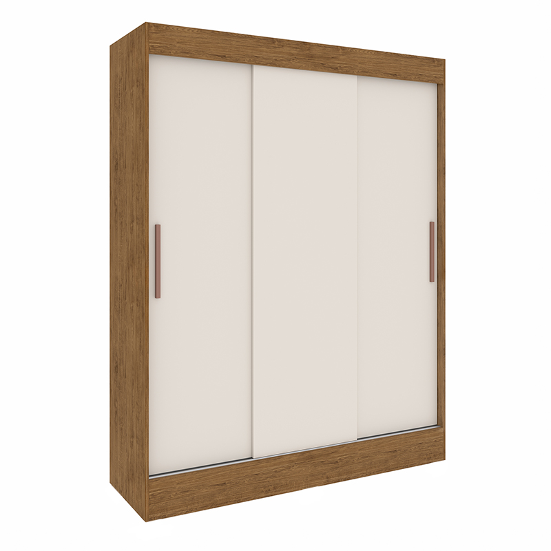 Armario Arial 3.2 200x155x50cm Nuez Blanco