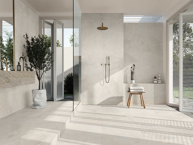 Porcelanato Halen Cream Antideslizante 60x120cm 