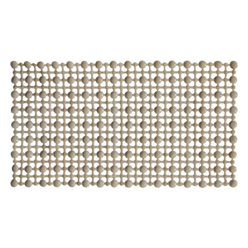 Alfombra Recta de Pvc para Baño Crema 35X65cm