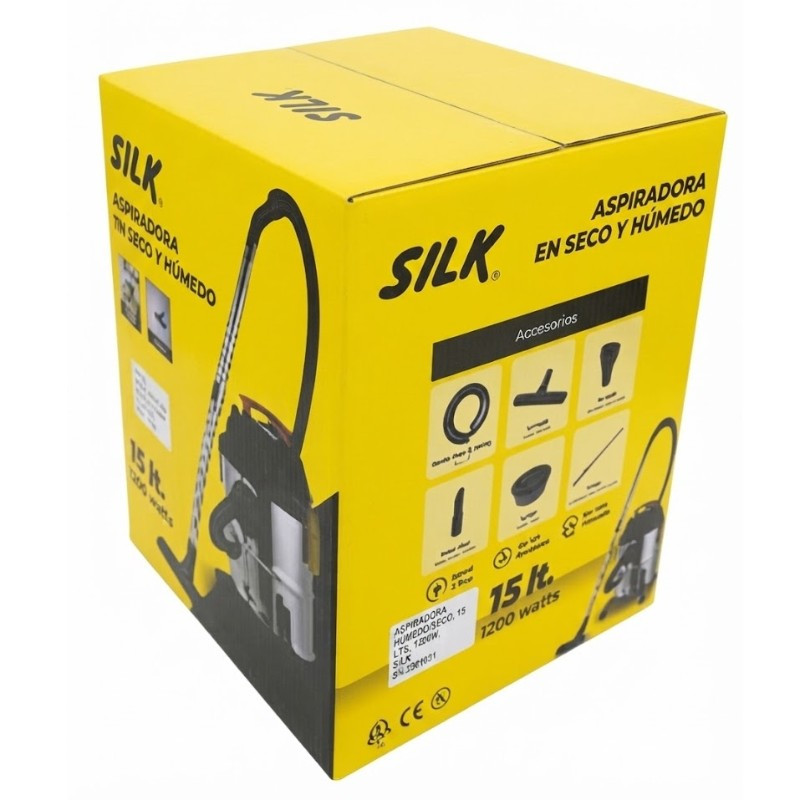 Aspiradora seco/mojado 1 200 W SILK® 15 L