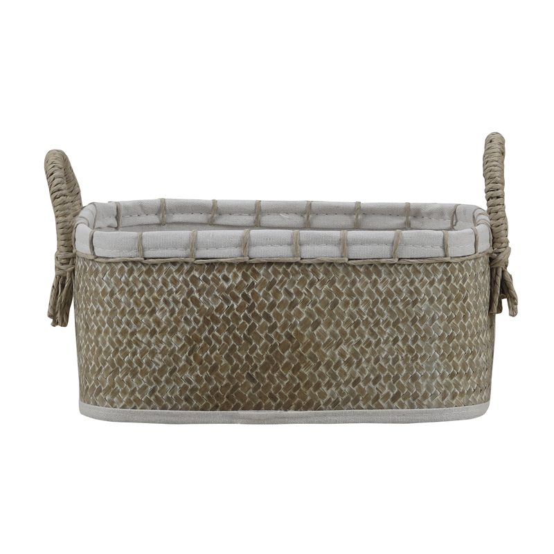 Cesto Tejido Amazon Beige 36X17X26cm