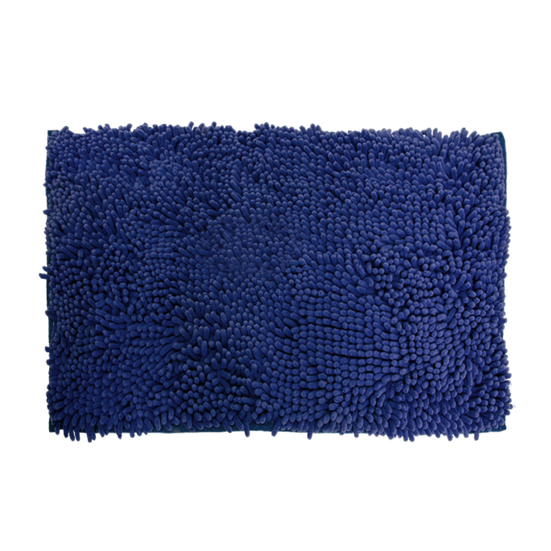 Alfombra Chenille Azul 40X60cm 