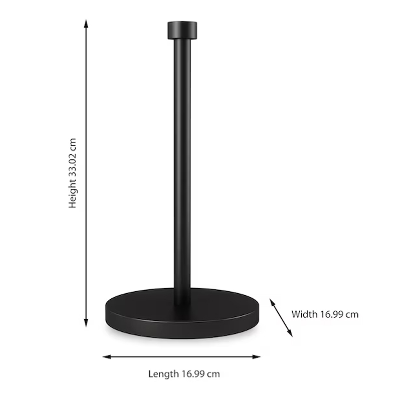 Porta Rollo Cocina Capulet Negro Umbra 