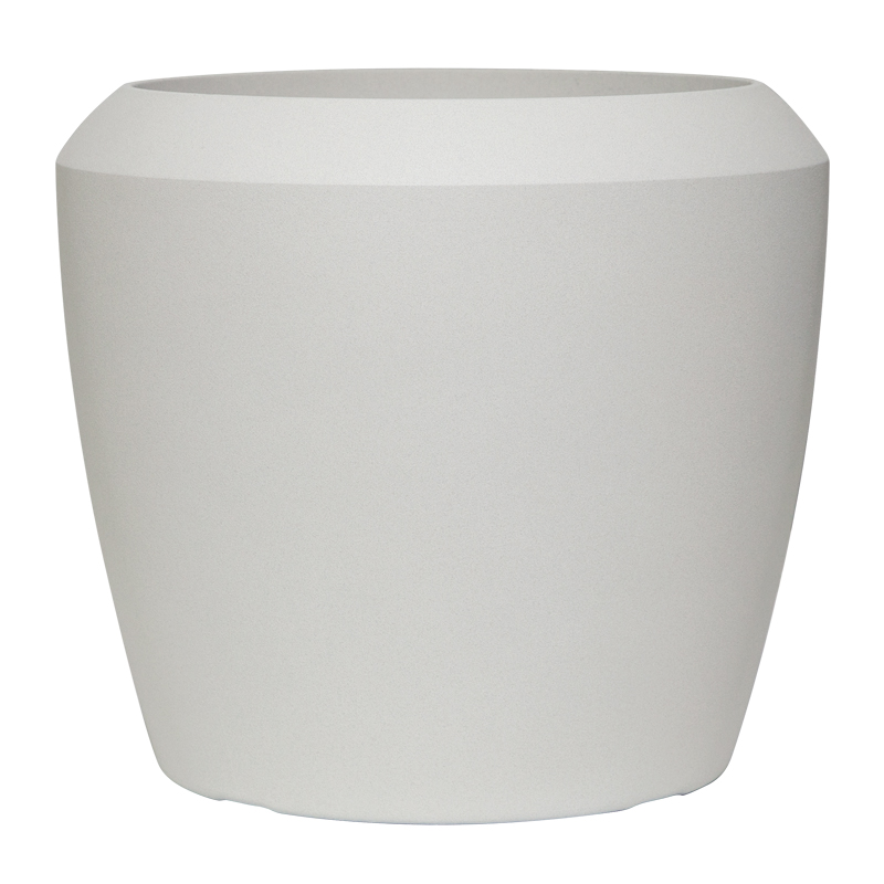 Porta Macetero Blanco Diseño de Piedra 31x33cm