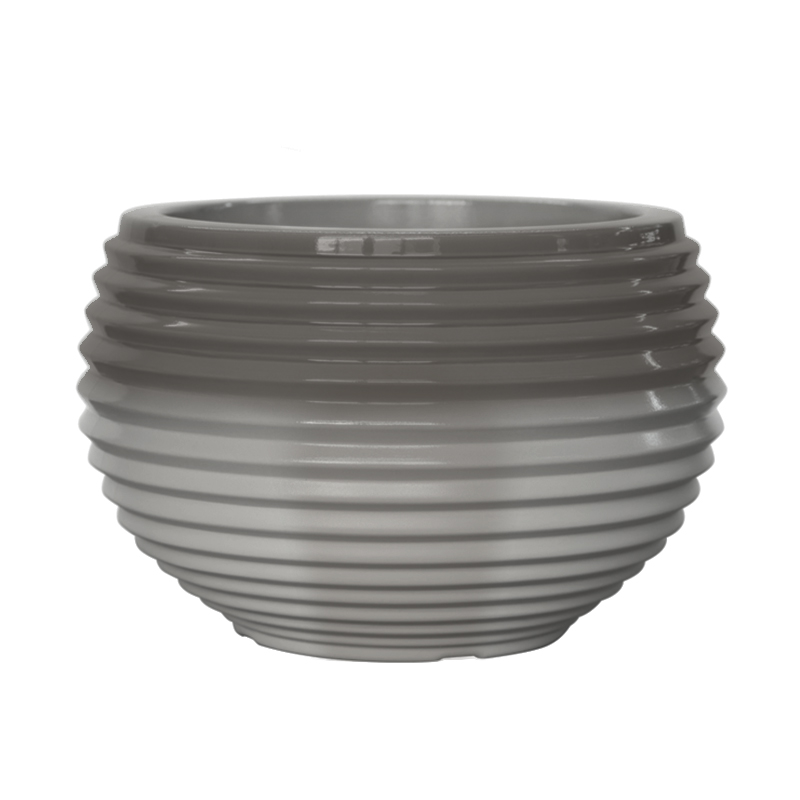 Porta Macetero Café Rayas Grandes 19x28cm