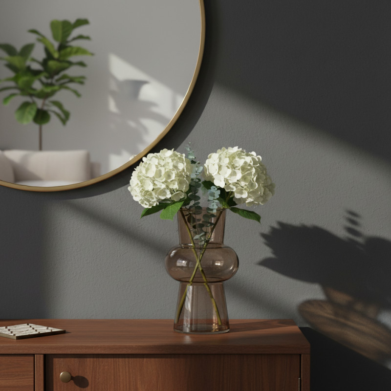 Florero Tranjis Ambar 20cm