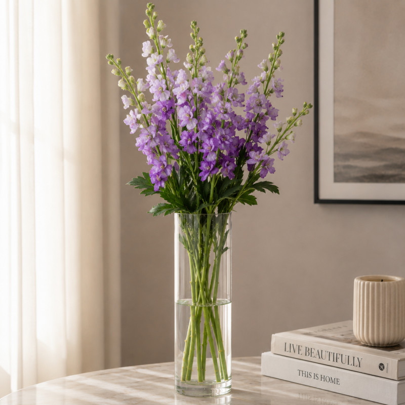 Florero Tube Vidrio 10x30cm