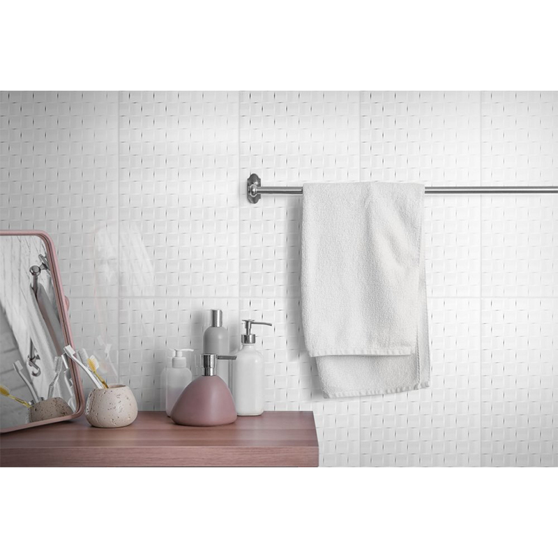 Cerámica Brillo Kubo Blanco 33X57cm 