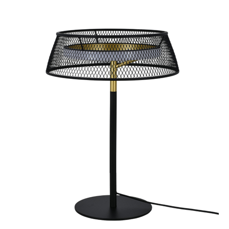 Lampara Led para Mesa Anida Negro Oro 30X40cm