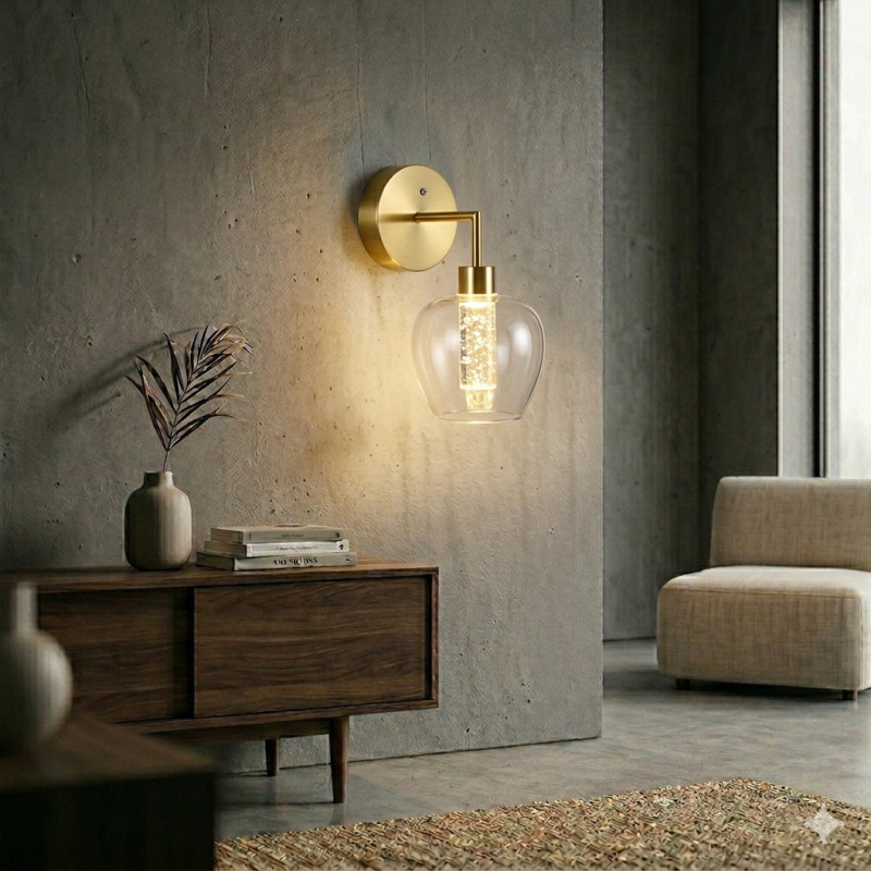 Aplique LED Inalámbrico Hump Oro 15x20x26cm 5W 3000K