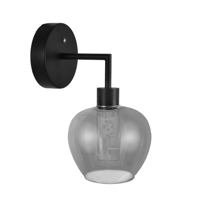 Aplique LED Inalámbrico Hump Negro 15x20x26cm