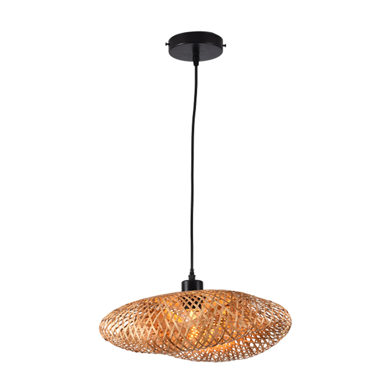 Lámpara Colgante Sesh Negro Tejido  62x45x117cm 