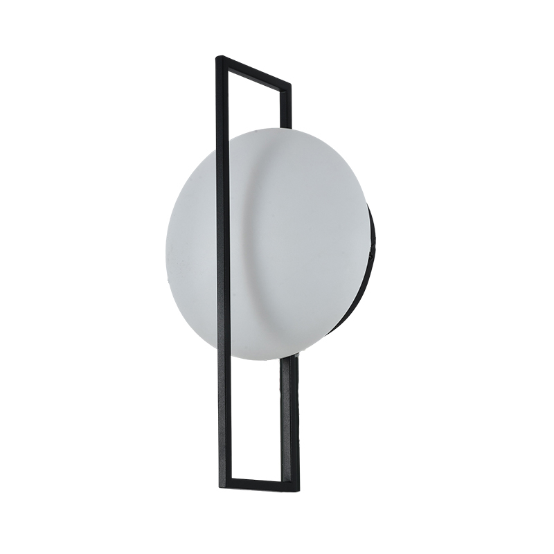 Aplique LED Moon Negro/Blanco 19x11x34cm