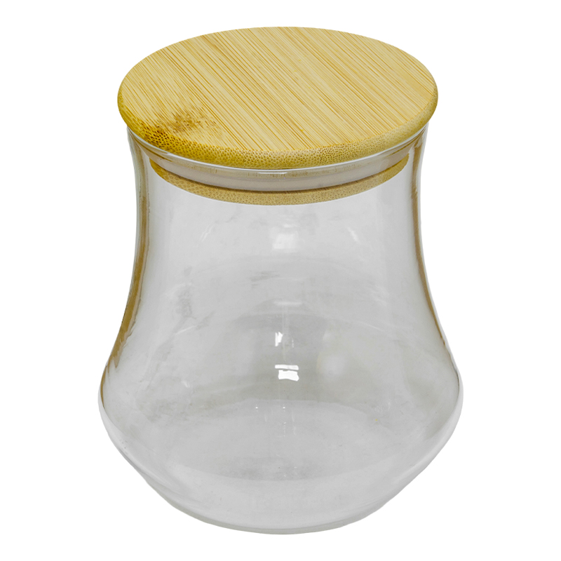 Repostero de Vidrio Hermético Bell Bambú 500ml