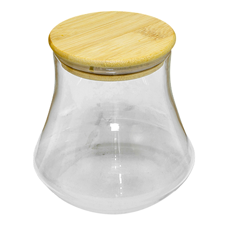 Repostero de Vidrio Hermético Bell Bambú 750ml