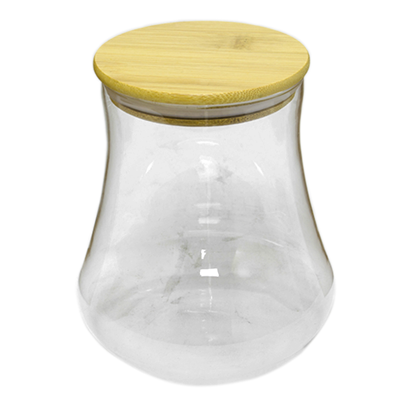 Repostero de Vidrio Hermético Bell Bambú 1050ml