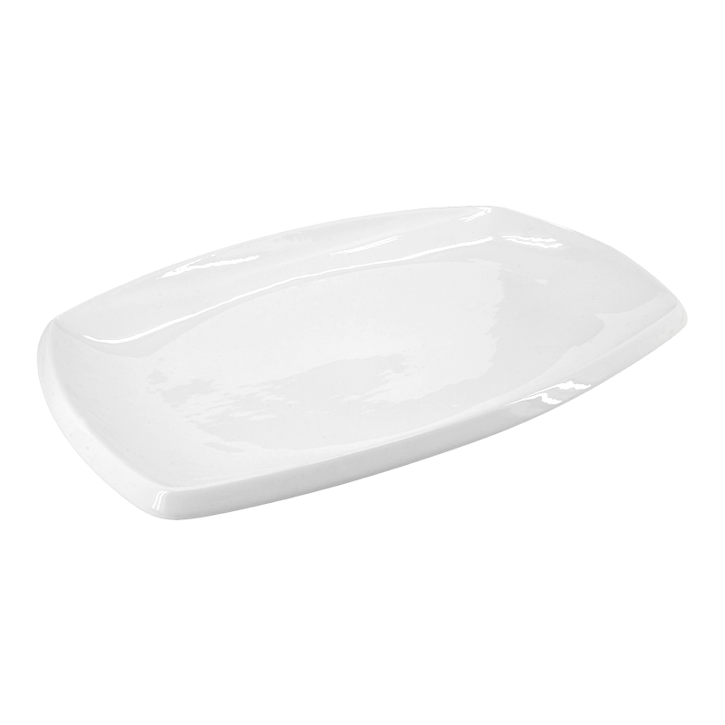 Bandeja Bold de Cerámica Blanca 24x36x3cm