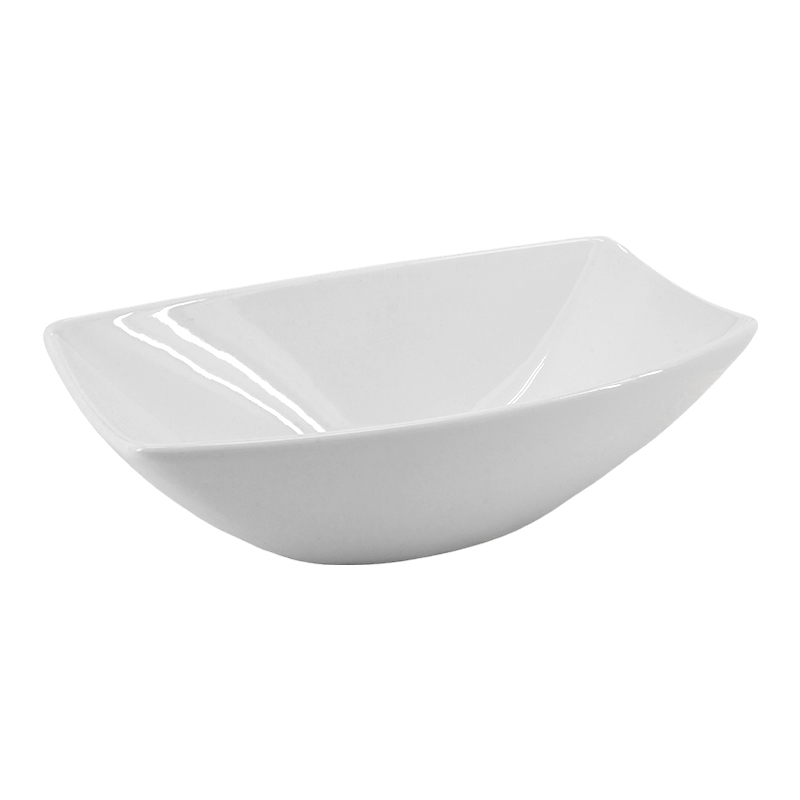 Bandeja Comb de Cerámica Blanca 12x19x6cm