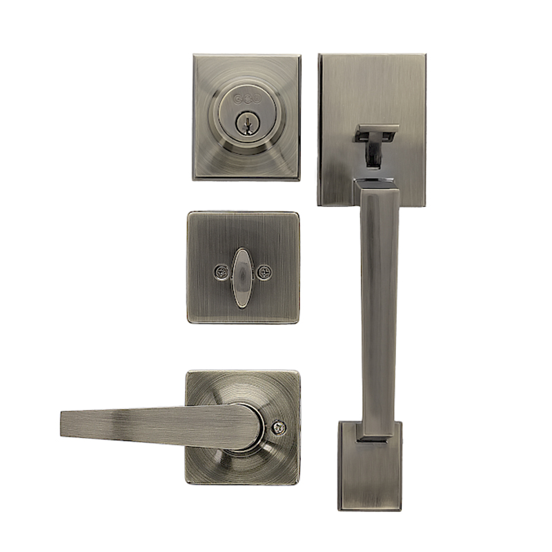 Cerradura Principal Alejandro 1 Cilindro Bronce Antiguo Geo