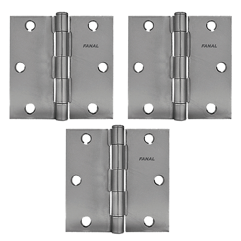 Bisagra 3.5x3.5 Satín 3 Unidades Fanal