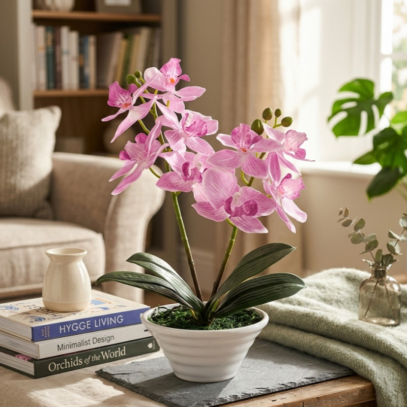 Maceta Phalaenopsis Oval Fucsia 30cm